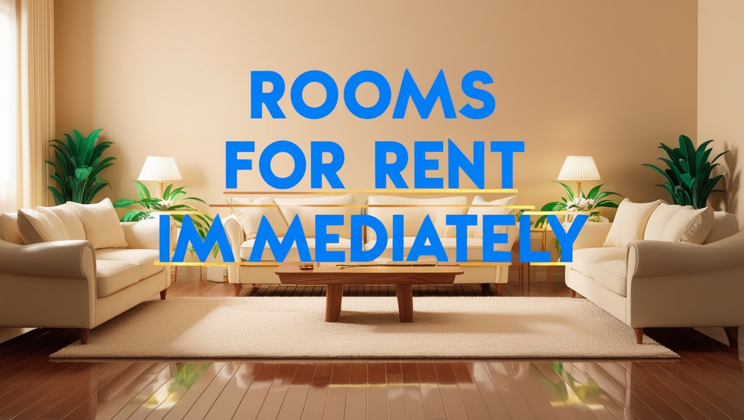 Rooms for Rent Immediately